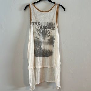 We The Free Cream “The California People” Tunic Tank - M